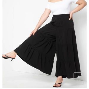 ELOQUII Tiered Palazzo Pant NWT